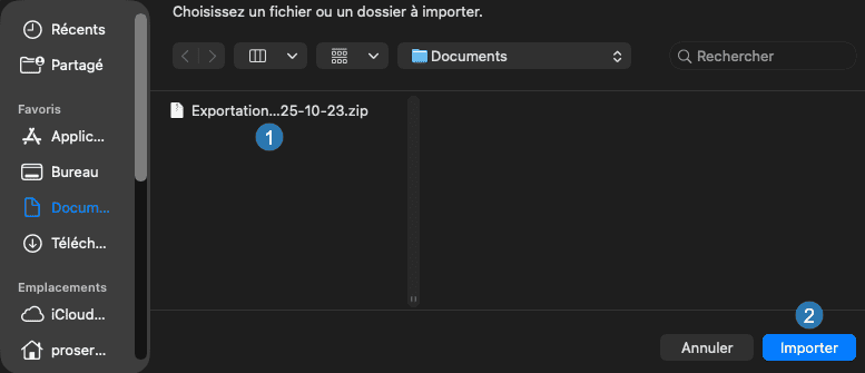 Importer les signets de Safari sur Mac