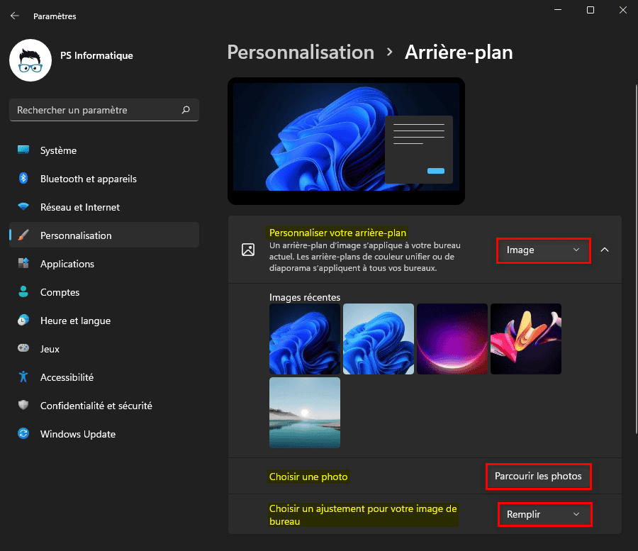 Windows 11 Comment Changer L arri re plan Du Bureau Windows 11 Comment Changer L arri re plan Du Bureau