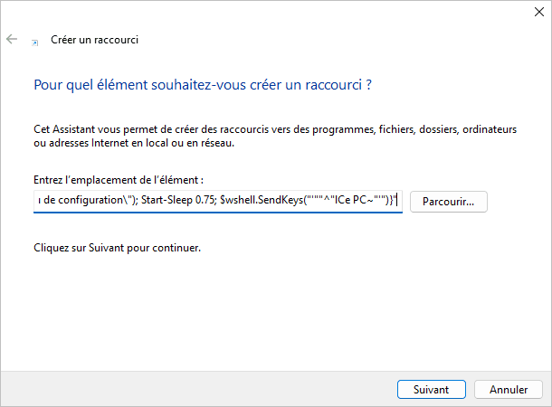 Créer un raccourci pour ouvrir l’Explorateur de fichiers avec le ruban sous Windows 11